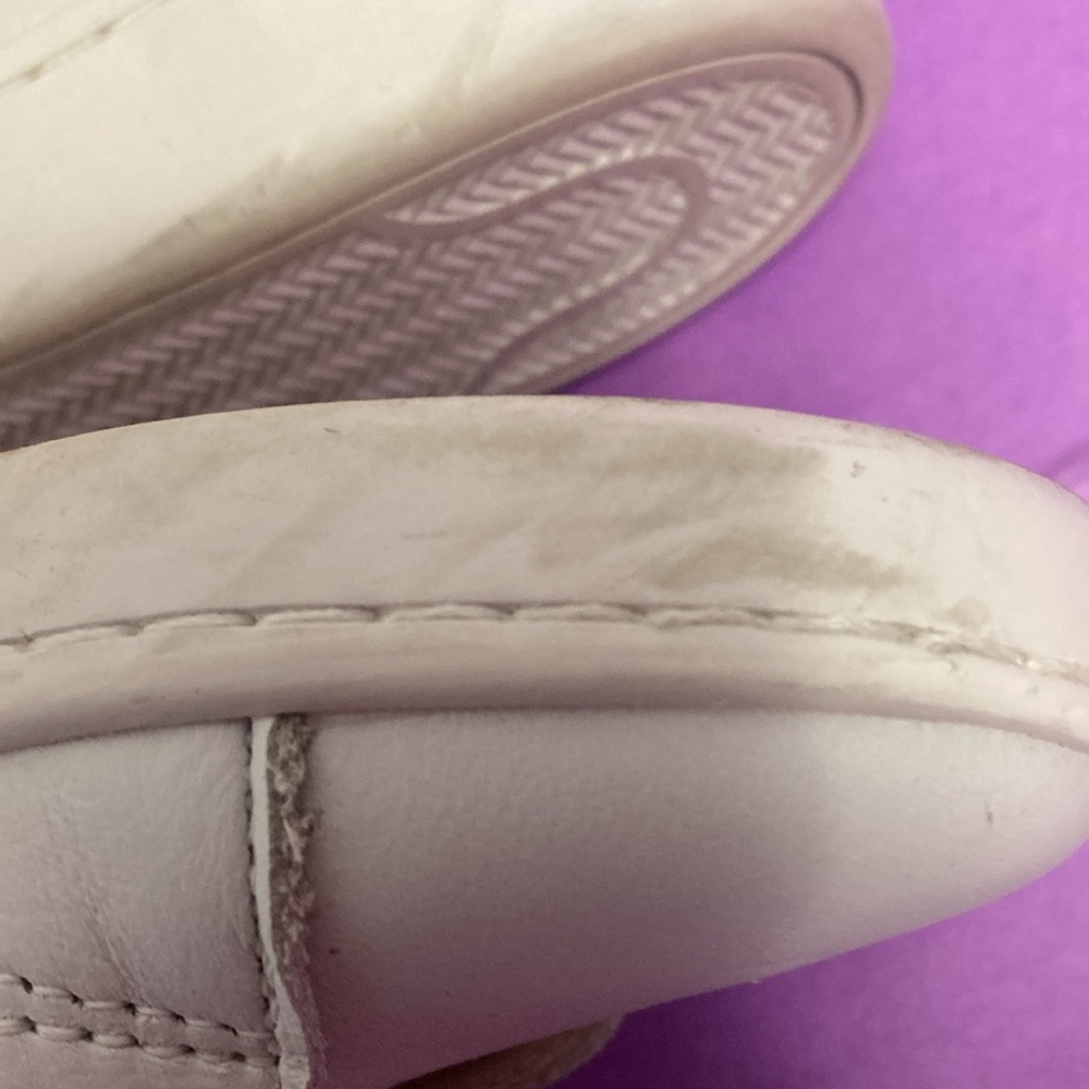 keds womens orthlite white leather sneakers casual metallic rose gold heel 7 1/2 - Picture 7 of 10